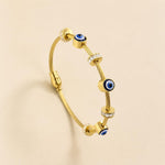 Load image into Gallery viewer, Evil Eye Serenity Bracelet - Gold