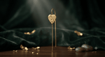 Load image into Gallery viewer, Peacock Pin Bugadi Earring - Gold