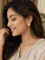 Load image into Gallery viewer, Peacock Pin Bugadi Earring - Gold