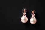 Load image into Gallery viewer, Pearl Bloom Earrings - Rose Gold