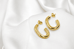 Load image into Gallery viewer, Luna Gold Hoops - Gold