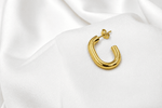 Load image into Gallery viewer, Luna Gold Hoops - Gold