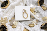 Load image into Gallery viewer, Ivory Luxe Oval Drops - Gold