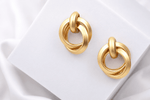 Load image into Gallery viewer, Champagne Orbit Earrings - Gold