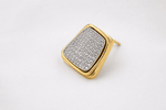 Load image into Gallery viewer, Crystal Square Stud Earrings - Gold & Silver