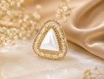 Load image into Gallery viewer, Pearl Triangle Luxe Studs | Jewel Birds