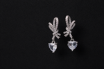 Load image into Gallery viewer, Butterfly Heart Crystal Drops | Jewel Birds