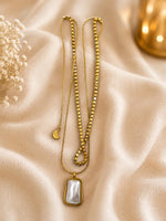 Load image into Gallery viewer, Luxe Layered Pearl Pendant Necklace | Jewel Birds