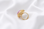 Load image into Gallery viewer, Pink Oval Statement Ring