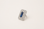 Load image into Gallery viewer, Blue Majesty Cocktail Ring - Blue & Silver Rings