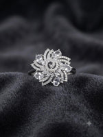 Load image into Gallery viewer, Crystal Swirl Bloom Ring