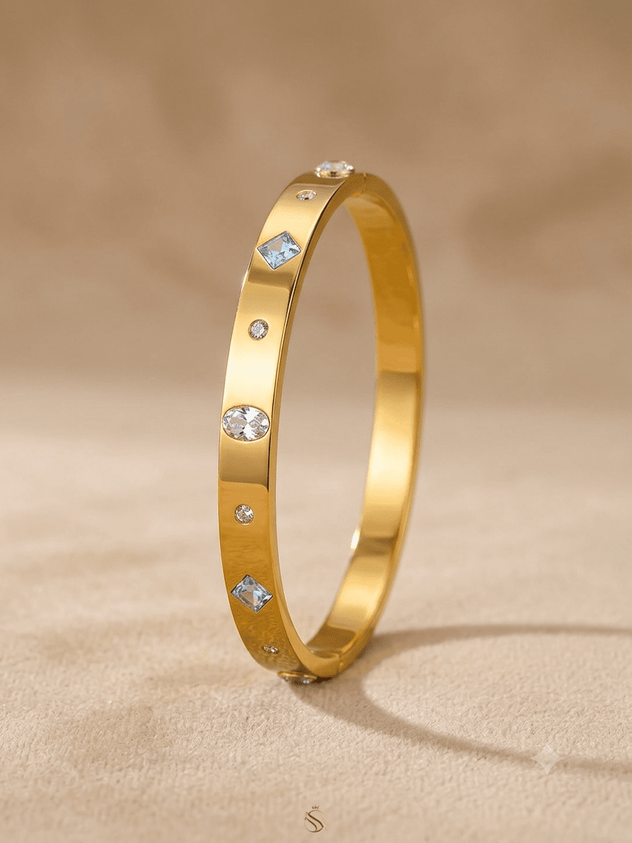 Diamond Line Luxe Bracelet - Gold