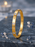 Load image into Gallery viewer, Diamond Line Luxe Bracelet - Gold
