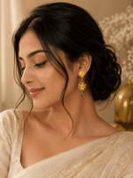 Load image into Gallery viewer, Nazar Bloom Earrings - Gold
