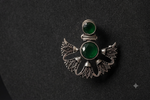 Load image into Gallery viewer, Emerald Bloom Earrings | Jewel Birds
