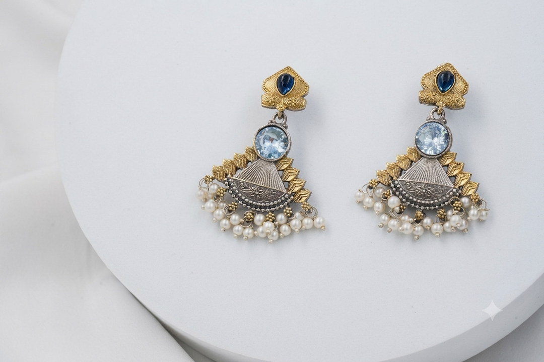 Neel Noor Pearl Earrings | Jewel Birds