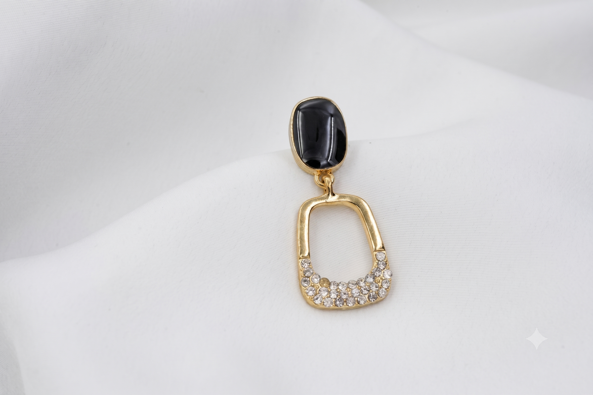 Midnight luxe link earrings | jewel birds