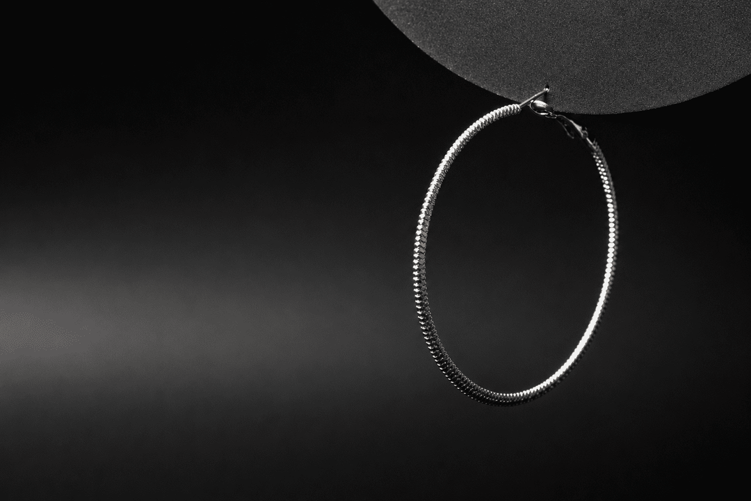 Classic Silver Hoop Earrings - Silver