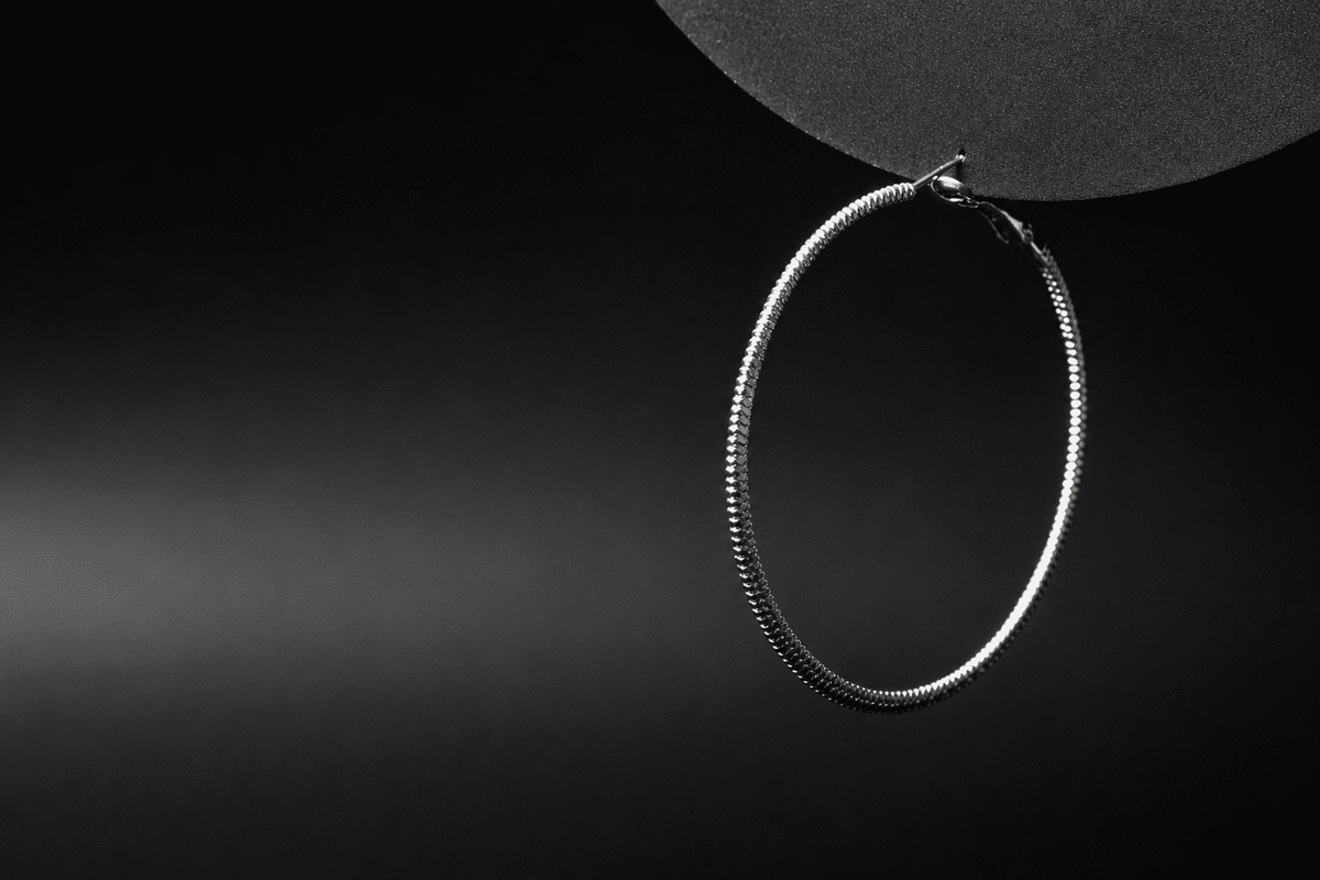 Classic silver hoop earrings   silver