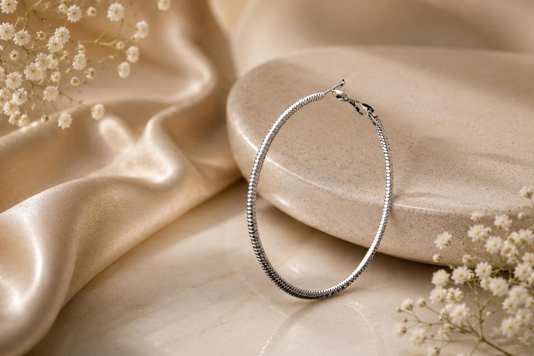 Classic Silver Hoop Earrings | Jewel Birds