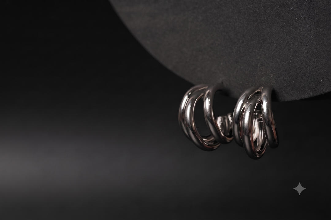 Luna Trio Hoops | Jewel Birds