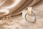 Load image into Gallery viewer, Silver Orbit Links
 (Cream) | Jewel Birds

