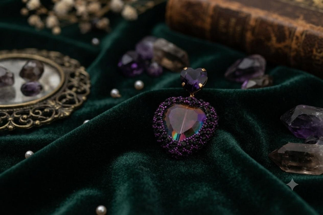 Heart Glam Drops
 (Purple) - Multicolor