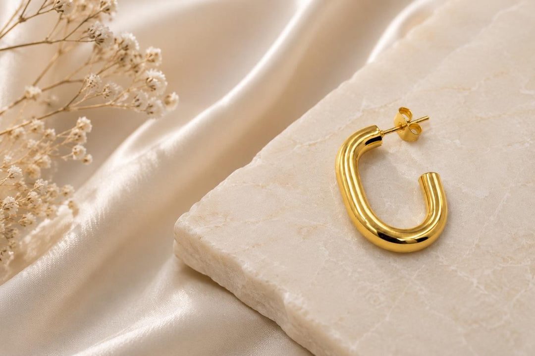 Luna Gold Hoops - Gold