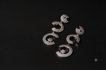 Load image into Gallery viewer, Triple Moon Sparkle Earrings | Jewel Birds

