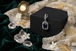 Load image into Gallery viewer, Crystal Royale Pendant
 (Blue) - Silver

