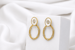 Load image into Gallery viewer, Ivory Luxe Oval Drops - Gold
