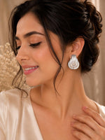Load image into Gallery viewer, Silver Twisted Hoop Earrings | Jewel Birds
