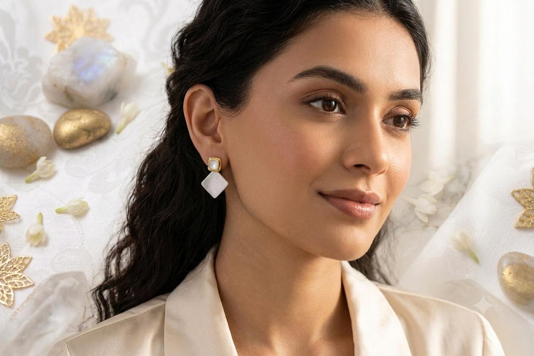 Aurora Square Drop Earrings | Jewel Birds