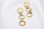 Load image into Gallery viewer, Noir Orbit Link Earrings - Gold
