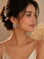 Load image into Gallery viewer, Silver Orbit Stud Earrings
