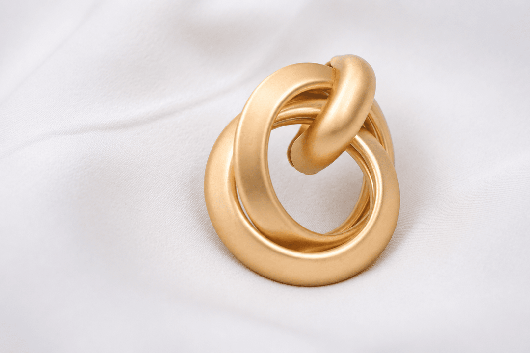Champagne Orbit Earrings - Gold