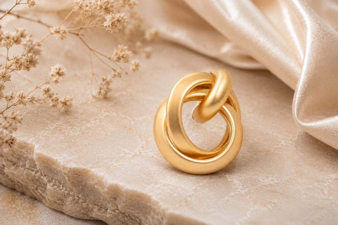 Champagne Orbit Earrings | Jewel Birds