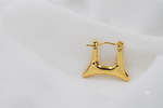 Load image into Gallery viewer, Geometric Crown Hoop Earrings
