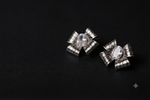 Load image into Gallery viewer, Crystal flower studs | Jewel Birds
