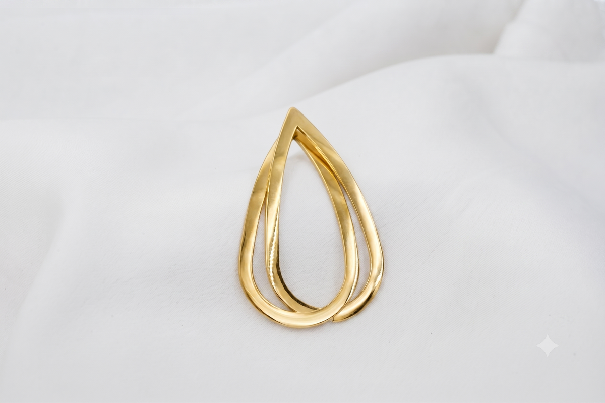 Golden drop infinity hoops | jewel birds