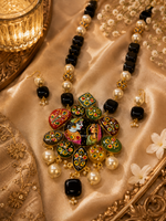 Load image into Gallery viewer, Radha Krishna Heritage Necklace Set - Multicolor Alloy
