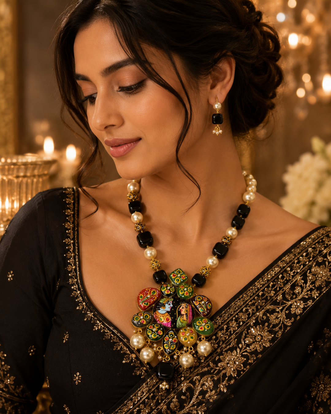 Radha Krishna Heritage Necklace Set