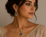 Load image into Gallery viewer, Green Majesty Necklace Set | Jewel Birds
