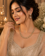 Load image into Gallery viewer, Floral Crystal Necklace Set
