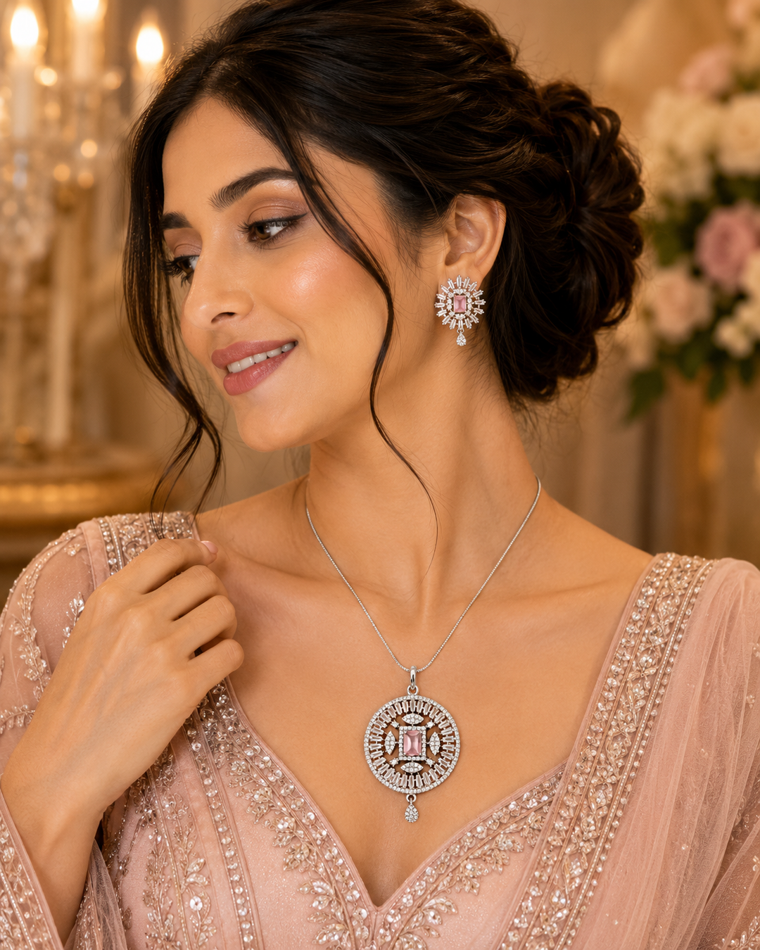 Rosé Radiance Pendant Set