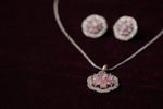 Load image into Gallery viewer, Pink Petal Bloom Pendant Set | Jewel Birds
