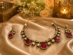 Load image into Gallery viewer, Royal Ruby Kundan Choker Set
