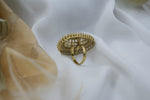Load image into Gallery viewer, White Marble Halo Ring | Jewel Birds
