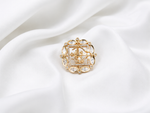 Load image into Gallery viewer, Pearl Blossom Statement Ring - Rose Gold Rings
