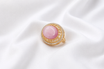 Load image into Gallery viewer, Pink Oval Statement Ring - Pink Rings
